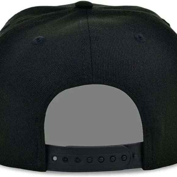 12 Hat Lot Black 5 Panel Snap Back Hats